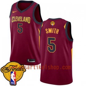 NBA Cleveland Cavaliers Trikot J.R. Smith 5 2018 NBA Finals Patch Nike Rot Swingman - Herren